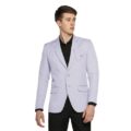 Mens Slim Fit Casual Blazer Soft Cotton Long Sleeve