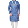 Indo Western Straight Fit Sherwani Kurta Set