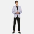 Mens Slim Fit Casual Blazer Soft Cotton Long Sleeve