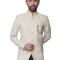 Cotton Blend Solid, Festive & Wedding Men Bandhgala