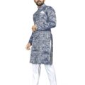 Mens Ethnic Wear Blue Sherwani Set