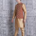 Men's Kurta Churidar Pyjama with Bundi Nehru Jacket