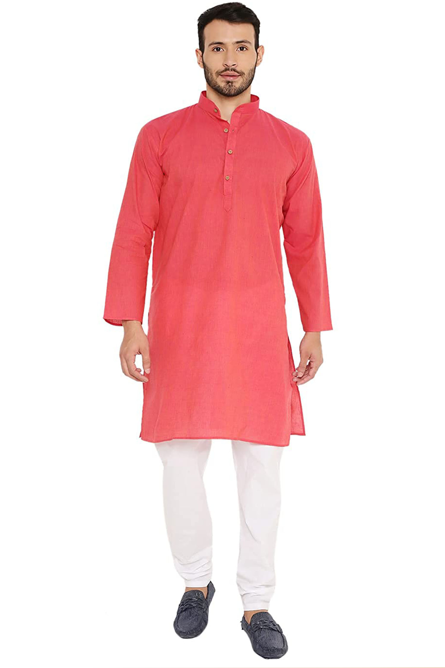 Handloom Cotton Kurta Pyjama Set for Men